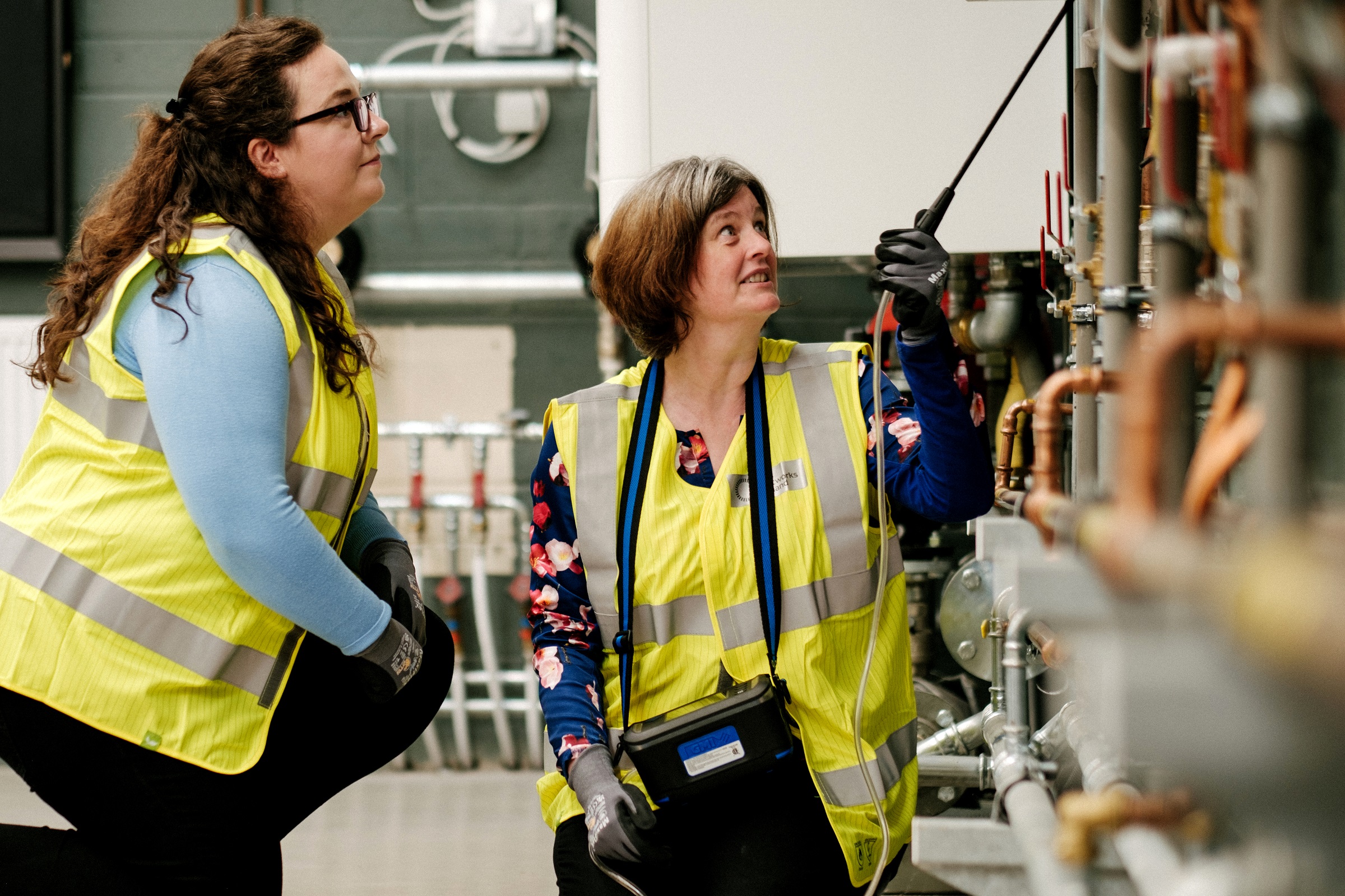 Staff testing hydrogen